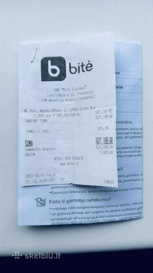 Apple iPhone 11 128gb (Žalias) - nuotraukos Nr. 12