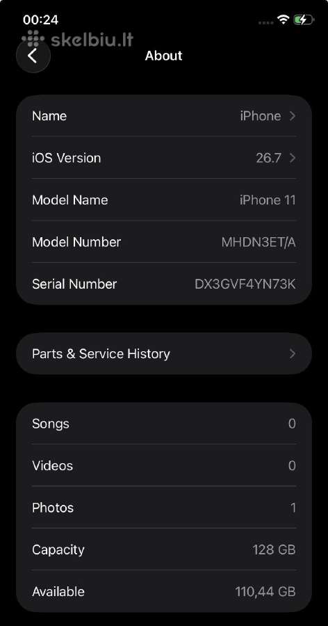 Apple iPhone 11 128gb (Žalias) - nuotraukos Nr. 13