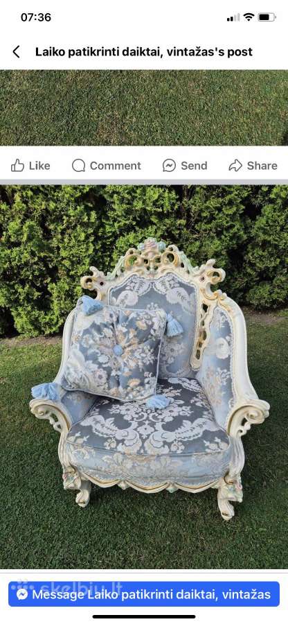 Parduodu sofa ir 2 fotelius . Konsole. - nuotraukos Nr. 3
