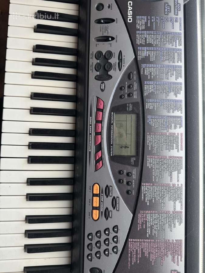 Casio Lk -50 su šviečiančiais klavišais. - nuotraukos Nr. 2