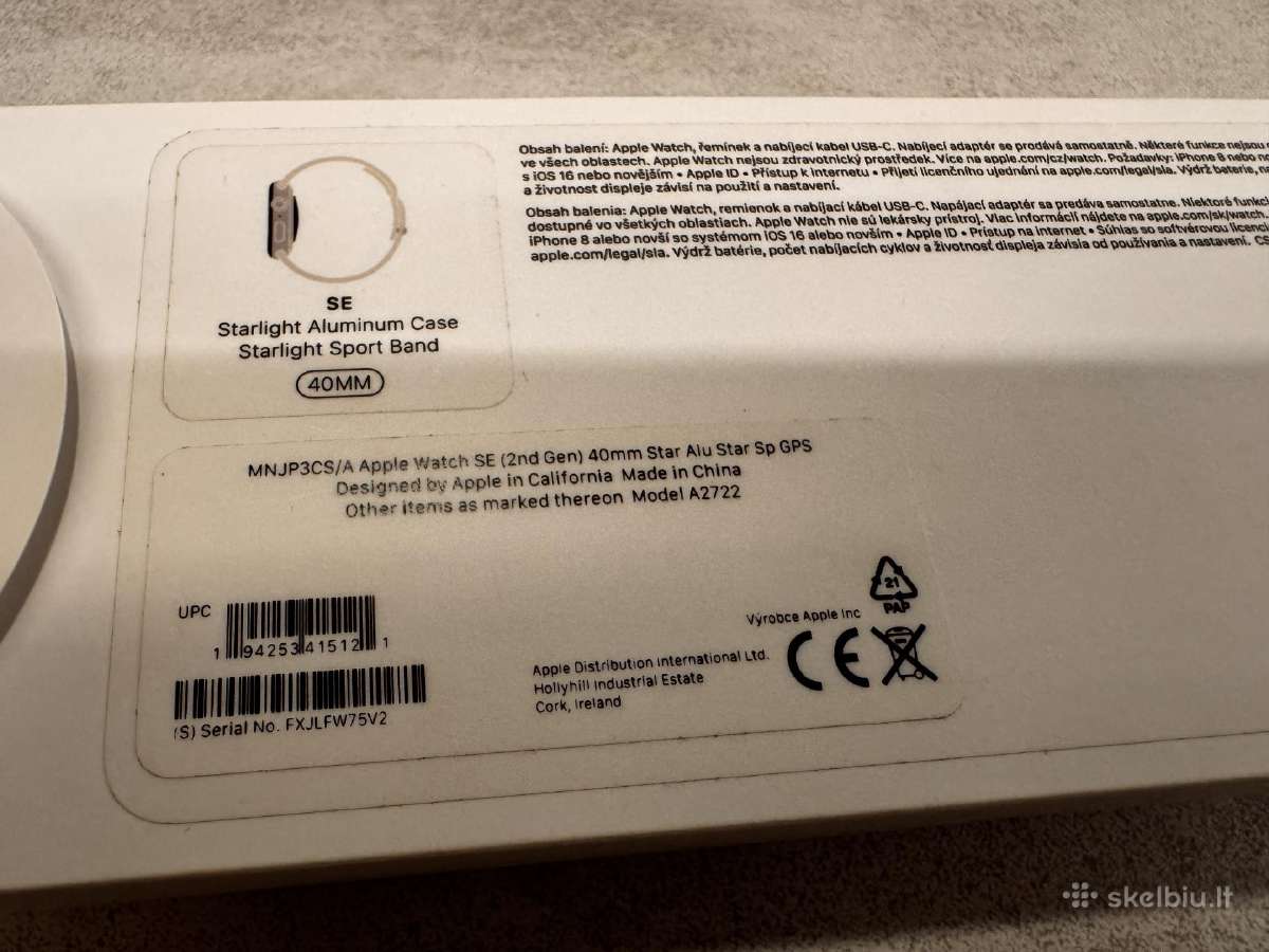 Apple watch Se 40mm (2nd gen) - nuotraukos Nr. 10
