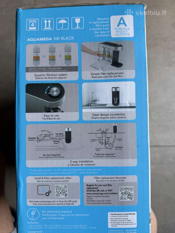 Coway Aquamega 100 geriamo vandens filtras - nuotraukos Nr. 11