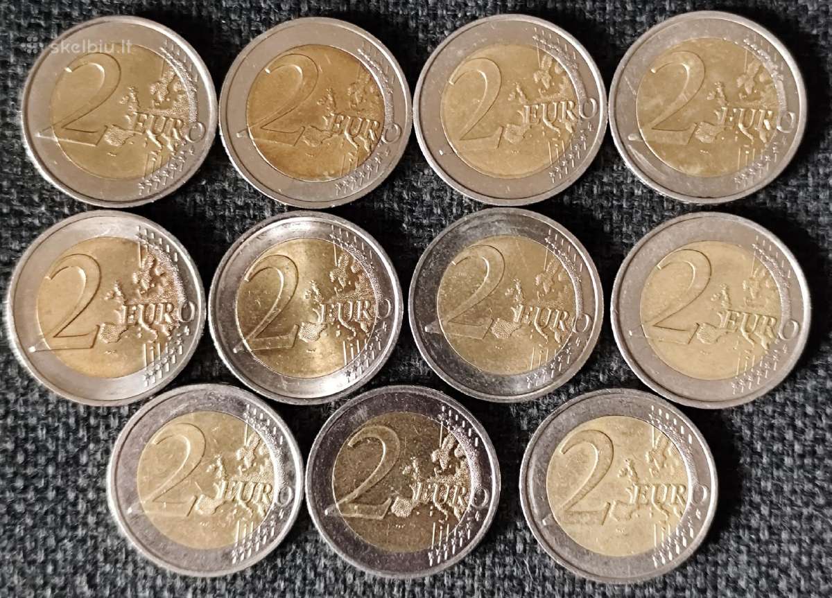 2 eurų proginės monėtos iš apyvartos. - nuotraukos Nr. 2