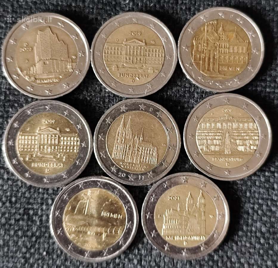 2 eurų proginės monėtos iš apyvartos. - nuotraukos Nr. 11