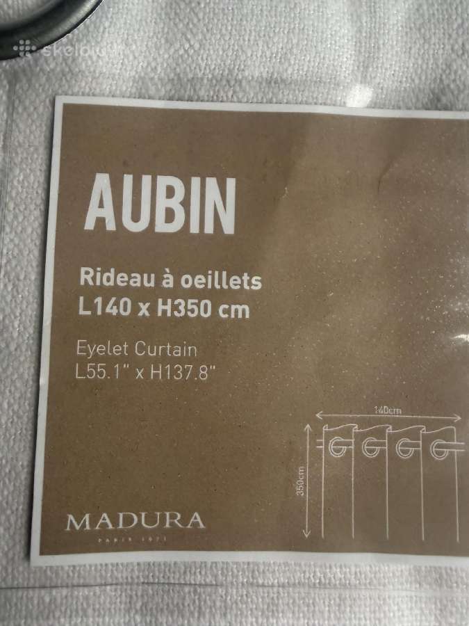 Prancūziškos Madura „aubin“ lino užuolaidos - nuotraukos Nr. 2