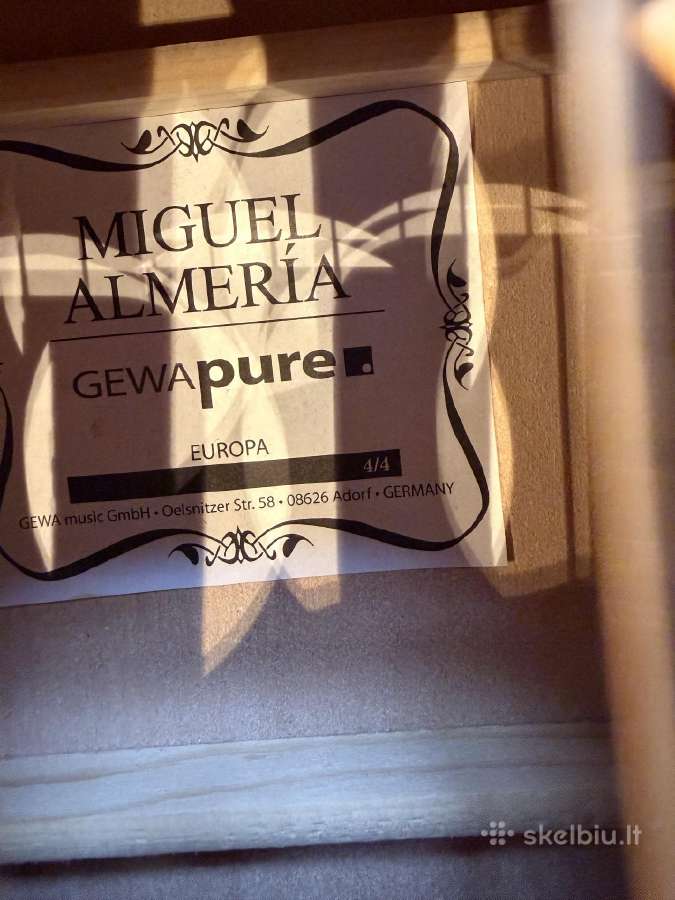 2 klasikinės Miguel Almeria gitaros 4/4 ir 3/4 - nuotraukos Nr. 4