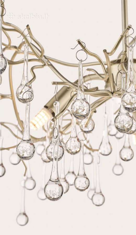 Laura Ashley Willow 5-light Pendant Satin - nuotraukos Nr. 5