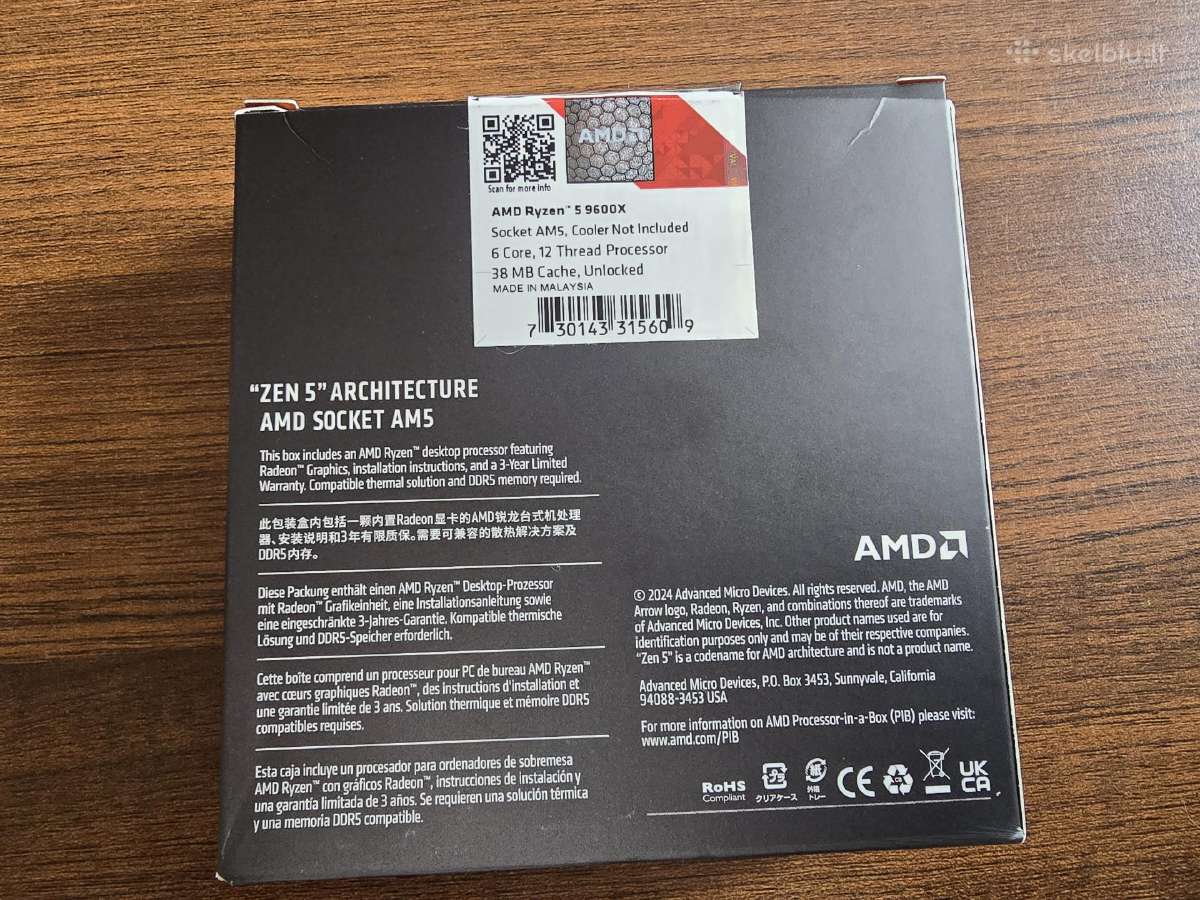 Amd Ryzen 5 9600x - nuotraukos Nr. 4