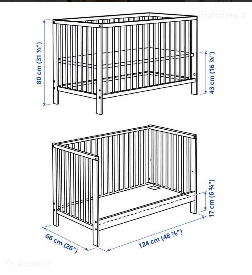 Dovanoju Ikea lovytę su čiužiniu - nuotraukos Nr. 4