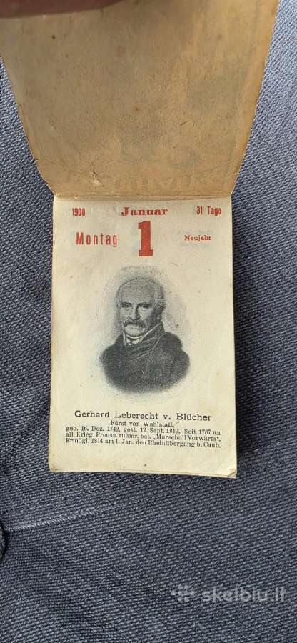 1900 metu kalendorius - nuotraukos Nr. 2