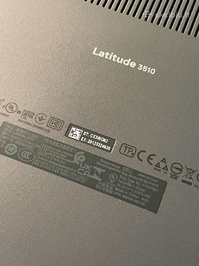 Dell Latitude / i5-10210u / 16gb RAM / 256gb Nvme - nuotraukos Nr. 11