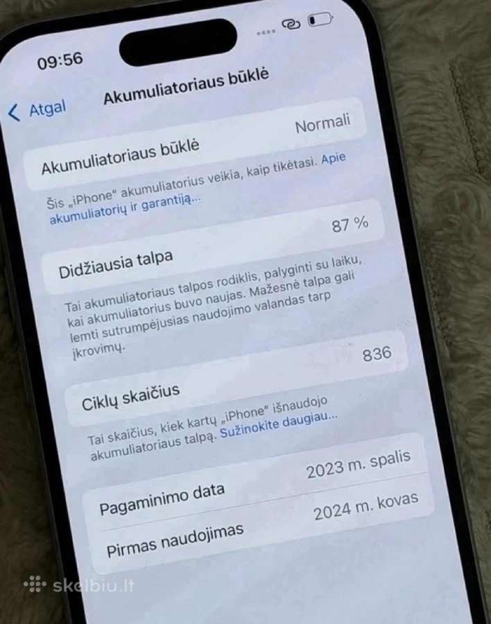 iPhone 15 128gb - nuotraukos Nr. 6