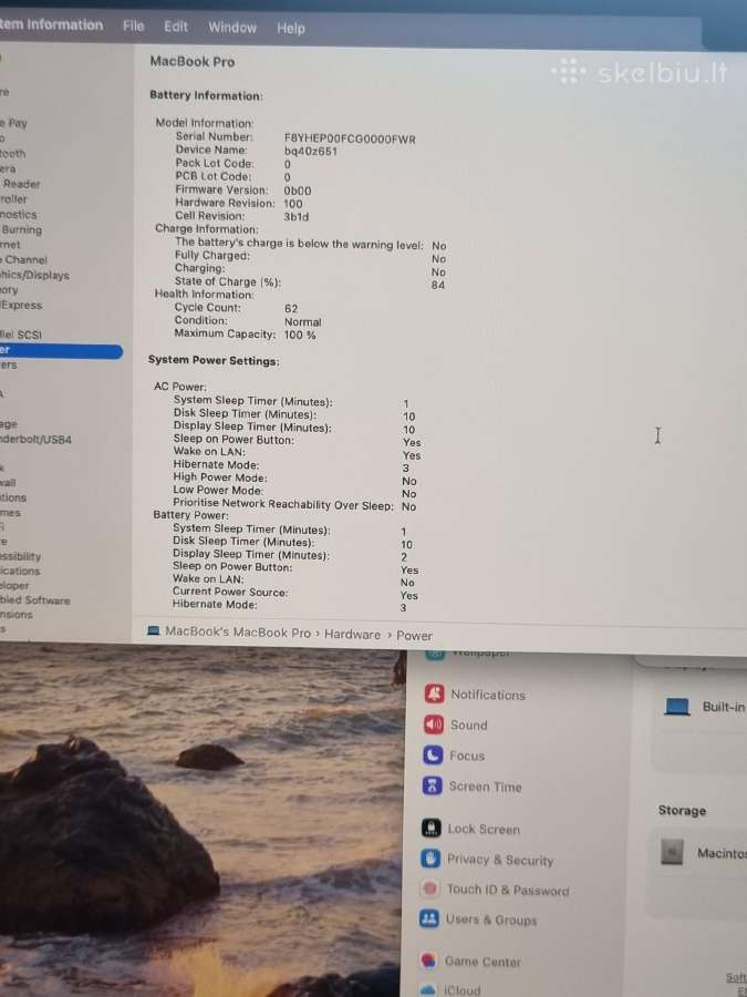 MacBook Pro 16 M4 Pro / 24gb / 512gb - nuotraukos Nr. 13