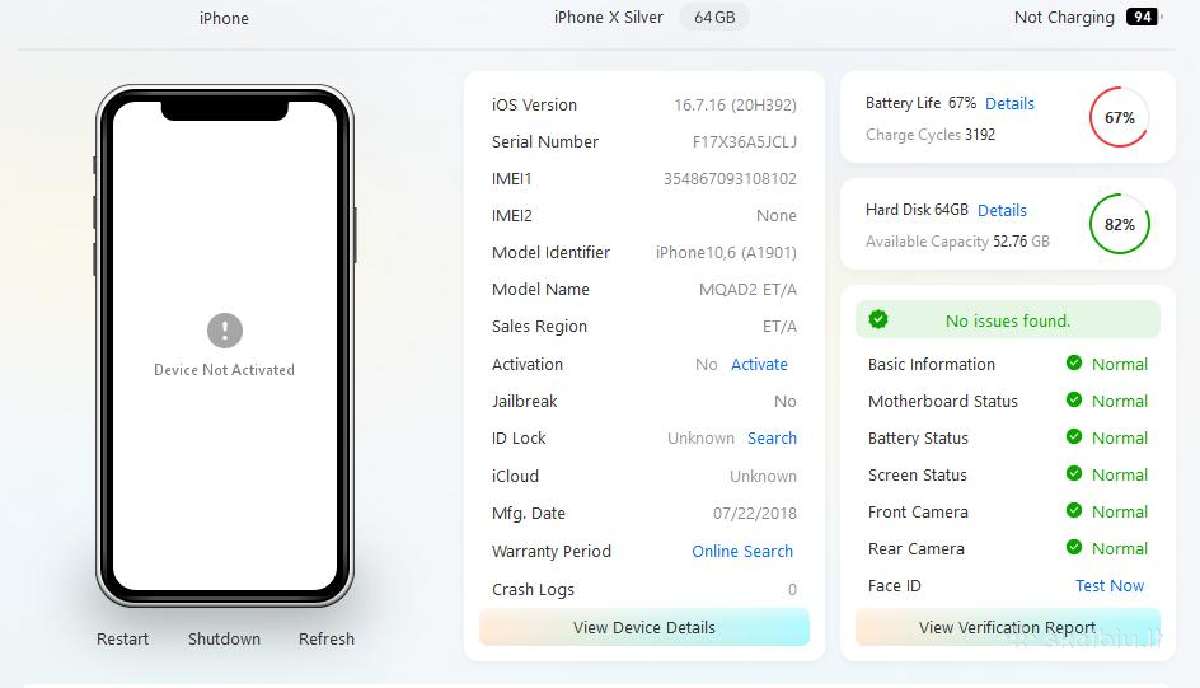 Apple iPhone X 64gb - nuotraukos Nr. 3