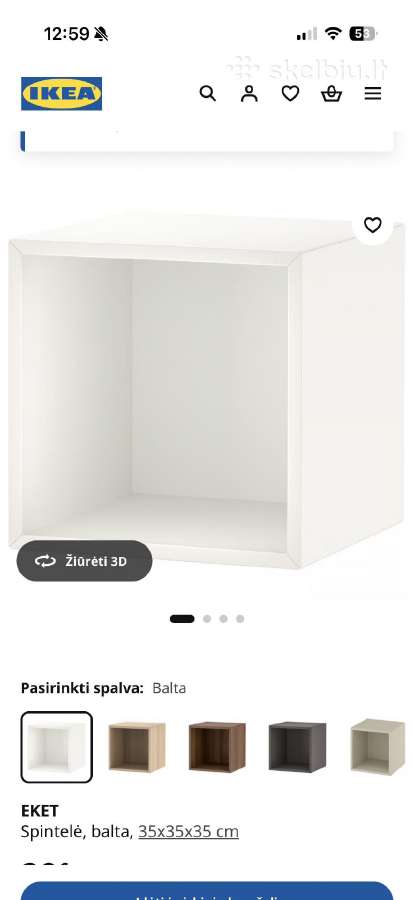 Ikea baltos spalvos lentynos - nuotraukos Nr. 4
