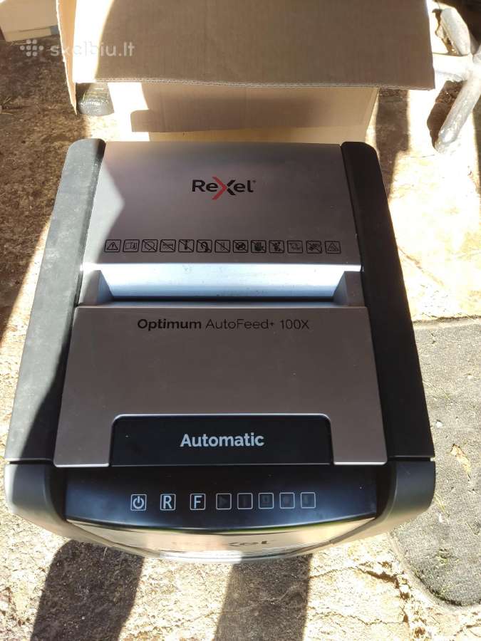 Dokumentų smulkintuvas Rexel Optimum Autofeed+ 100 - nuotraukos Nr. 3