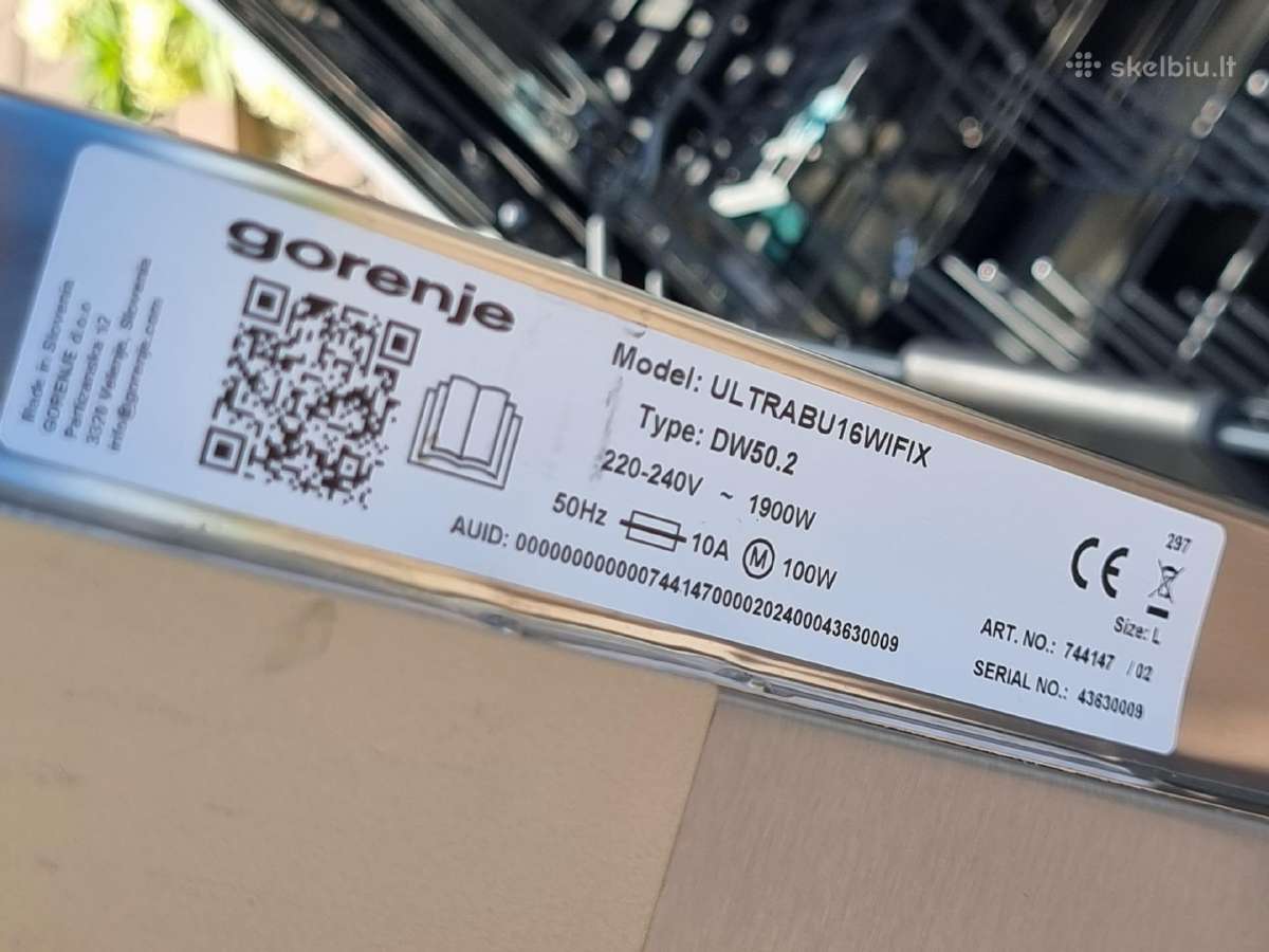 Nauja Gorenje Ultrabu16wifi+ Garantija - nuotraukos Nr. 21