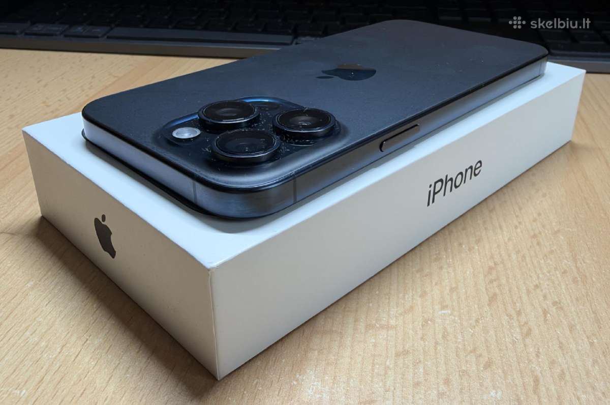 iPhone 15 Pro Max 256 GB – Blue Titanium - nuotraukos Nr. 6