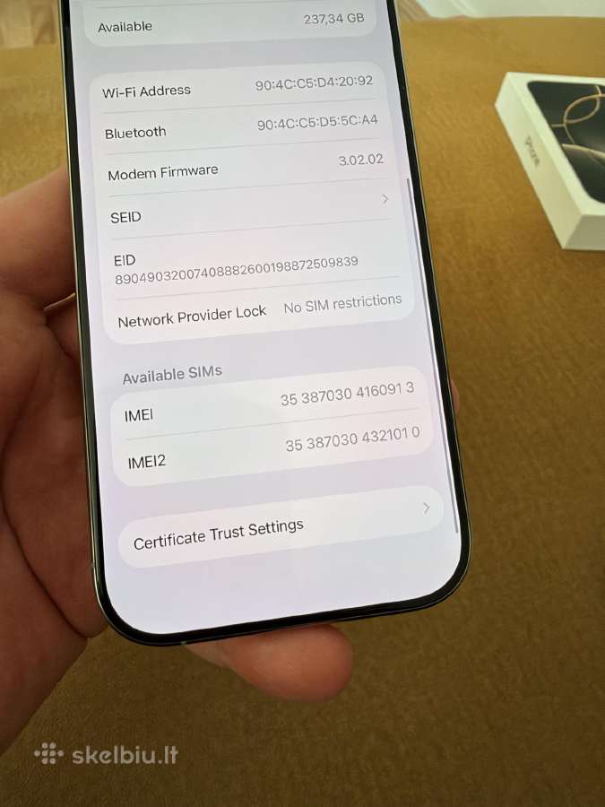 Apple iPhone 16 Pro, 256gb Natural Titanium - nuotraukos Nr. 10