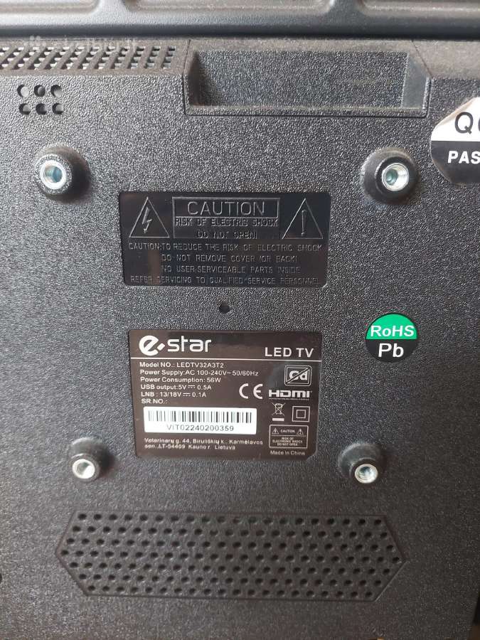 eSTAR LED TV - nuotraukos Nr. 2