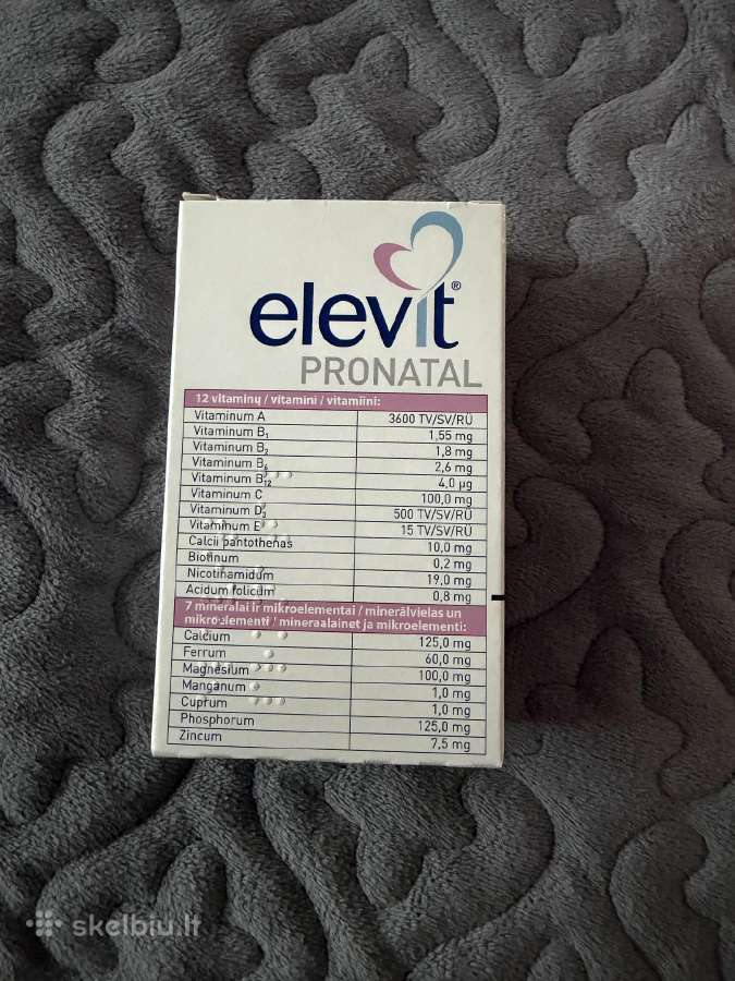 Elevit pronatal vitaminai - nuotraukos Nr. 3