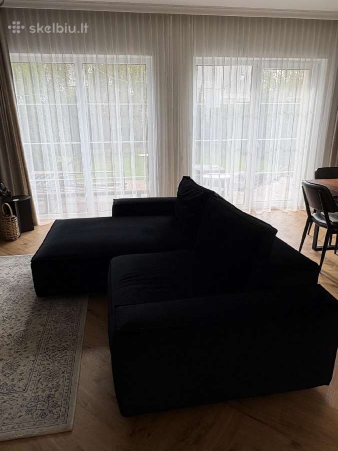 Juoda didelė sofa - nuotraukos Nr. 2