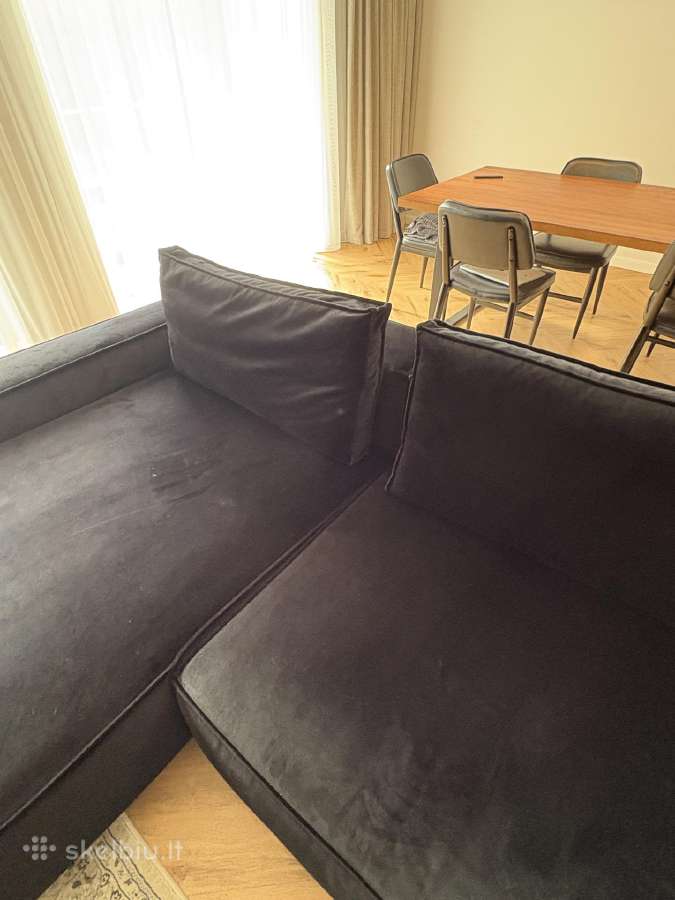 Juoda didelė sofa - nuotraukos Nr. 5