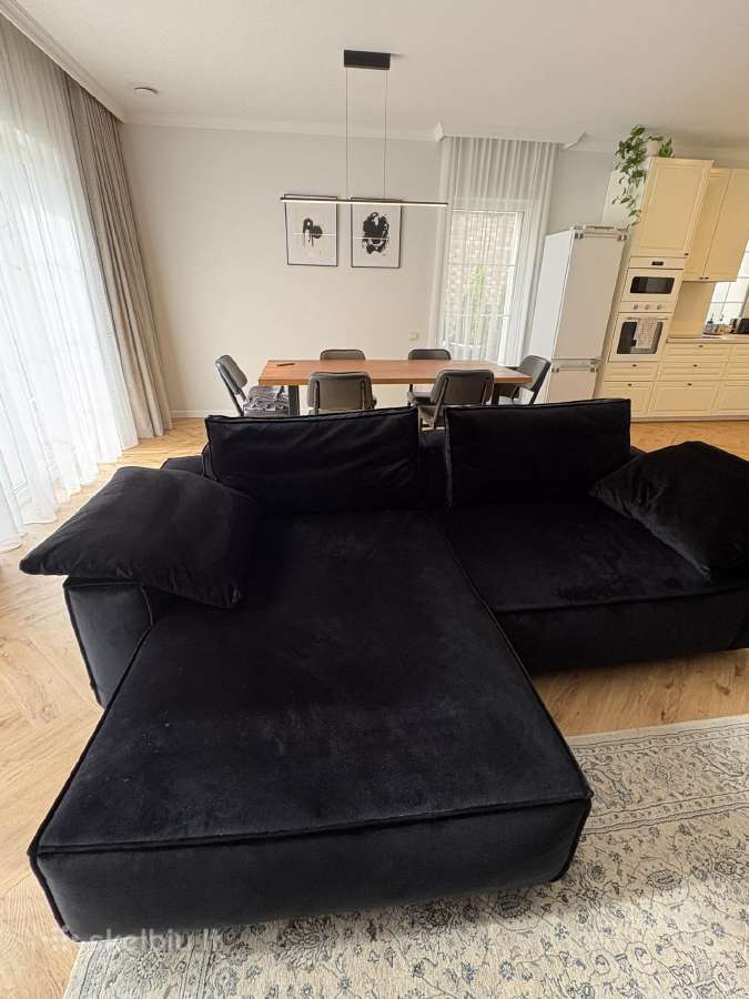 Juoda didelė sofa - nuotraukos Nr. 6