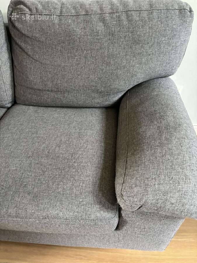 Pilka sofa - nuotraukos Nr. 3
