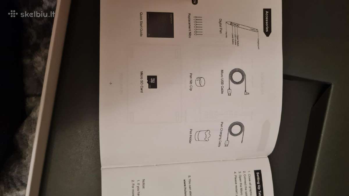 Professional Graphics Tablet Huion New 1060plus - nuotraukos Nr. 9