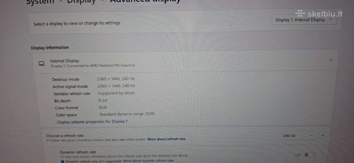 Dell Alienware M15 R5 R9/ryzen 3070 - nuotraukos Nr. 6