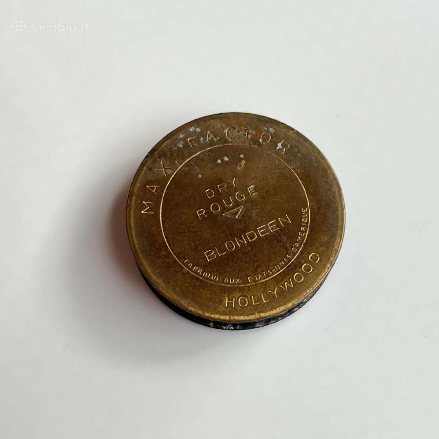 1930s Max Factor's Rouge Compact Hollywood - nuotraukos Nr. 4