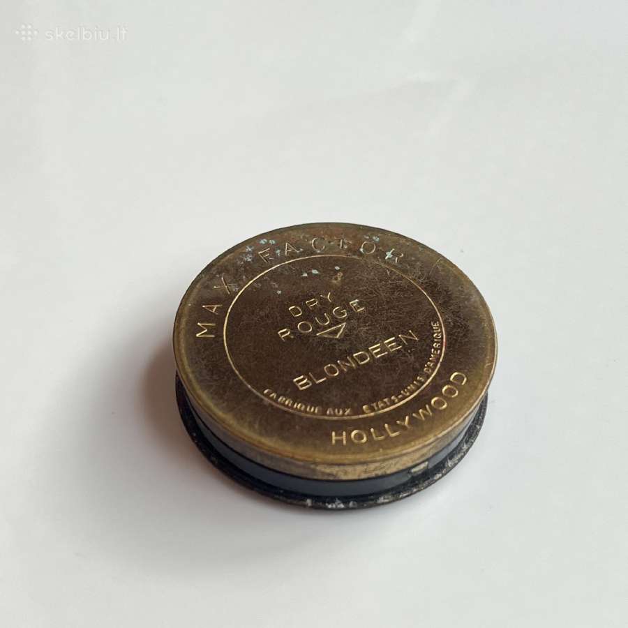 1930s Max Factor's Rouge Compact Hollywood - nuotraukos Nr. 5