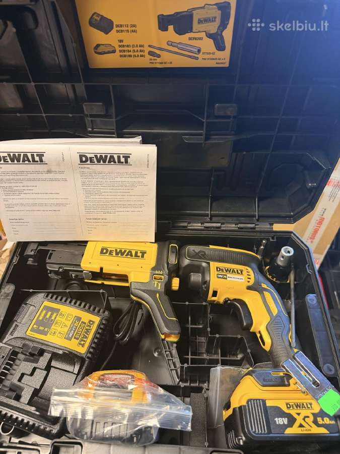 Dcf620p2k Dewalt 18v Gipskartonio Suktuvas - nuotraukos Nr. 5