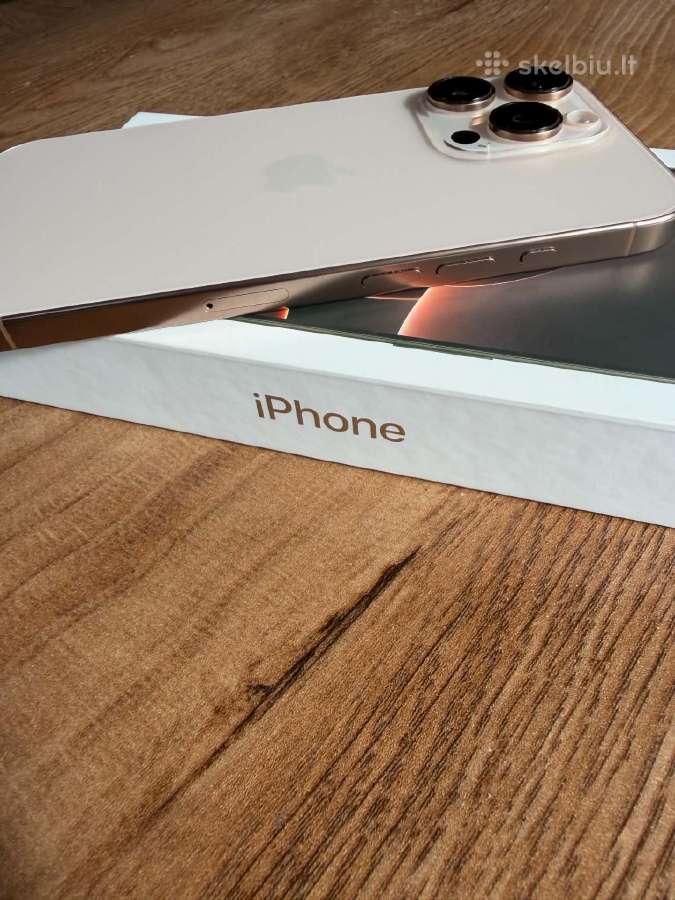 iPhone 16 Pro 256gb - puiki būklė +priedai Dovanų - nuotraukos Nr. 2
