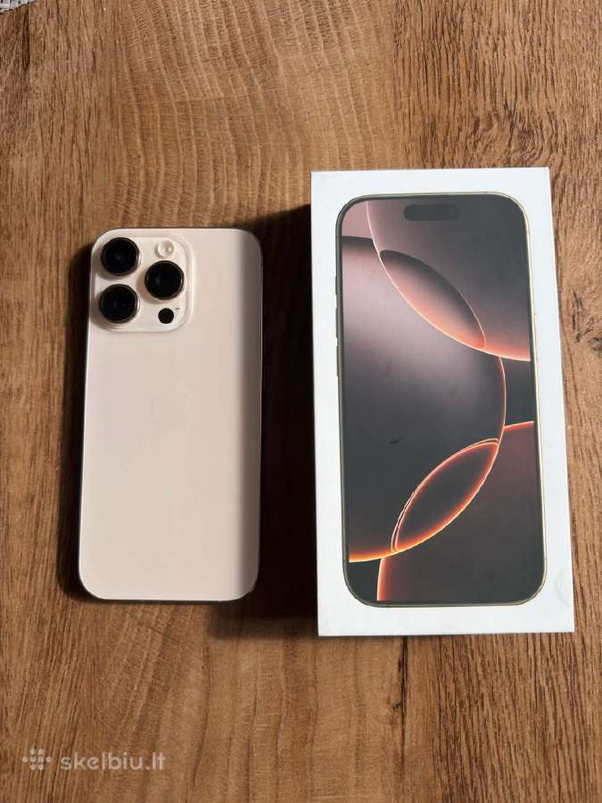 iPhone 16 Pro 256gb - puiki būklė +priedai Dovanų - nuotraukos Nr. 5