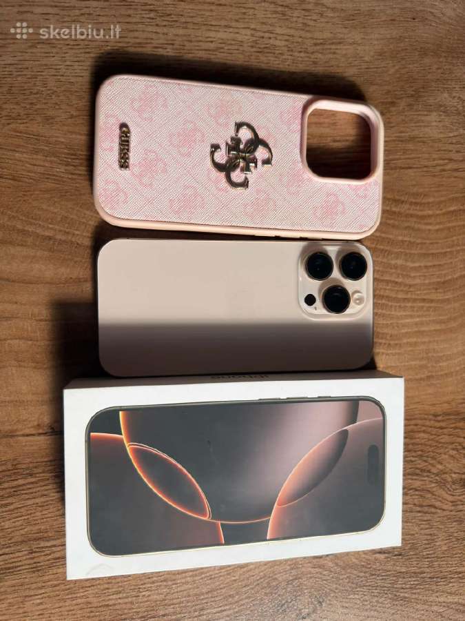 iPhone 16 Pro 256gb - puiki būklė +priedai Dovanų - nuotraukos Nr. 9