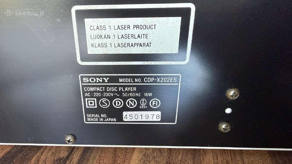 Sony Cdp-x202es su distanciniu - nuotraukos Nr. 9
