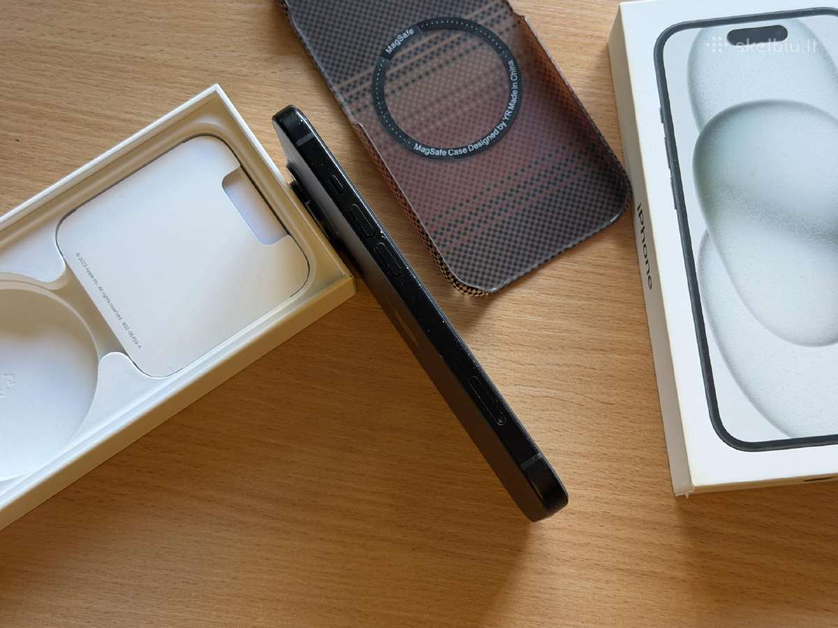 Apple iPhone 15 128gb black! - nuotraukos Nr. 5