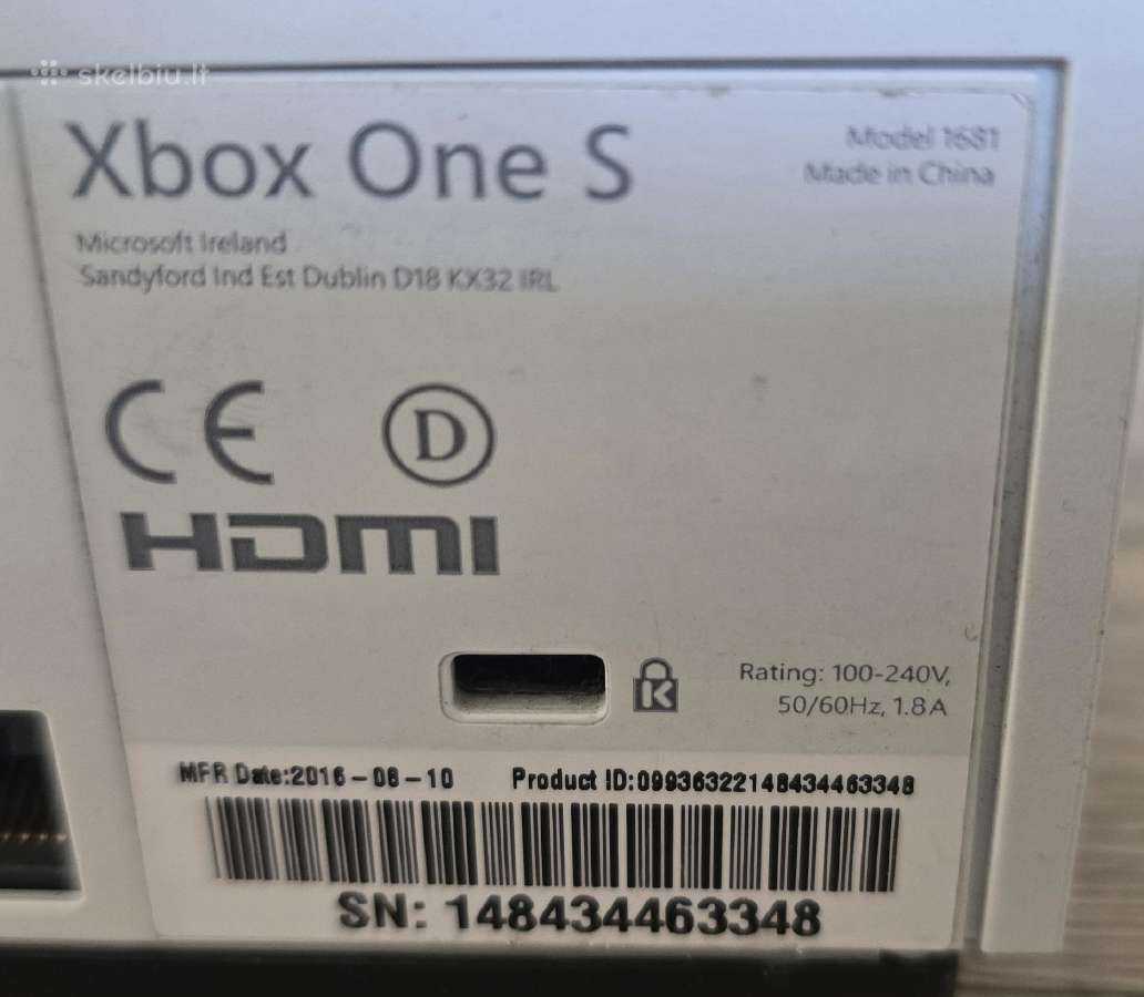 Xbox One S - nuotraukos Nr. 3