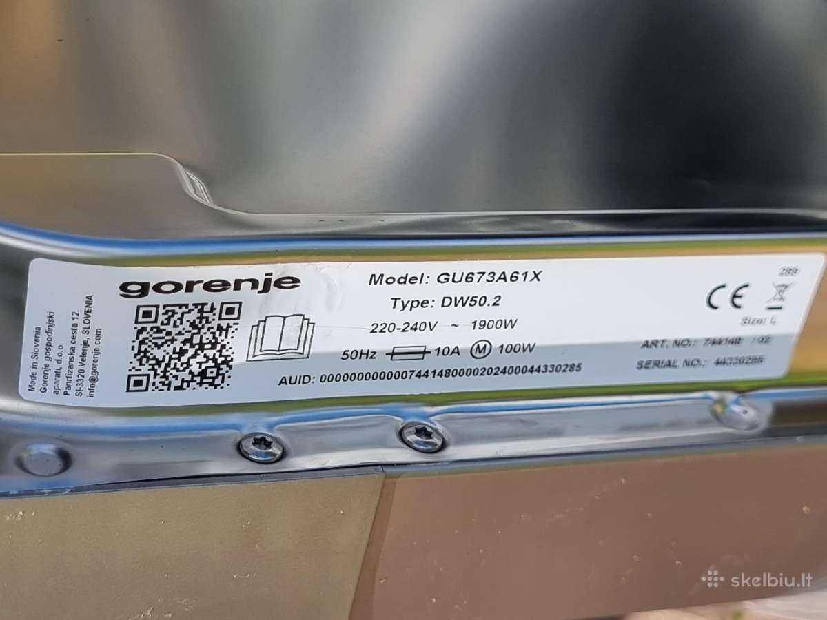 Nauja Gorenje Gu673a61x+ Garantija - nuotraukos Nr. 37