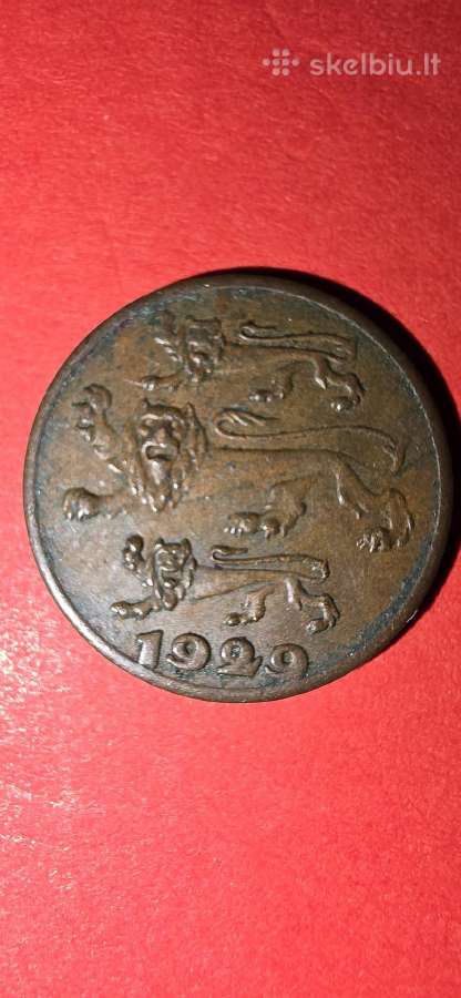 Estija 1 sentas 1929 - nuotraukos Nr. 2