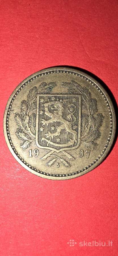 Suomija 5 markės 1937 - nuotraukos Nr. 2