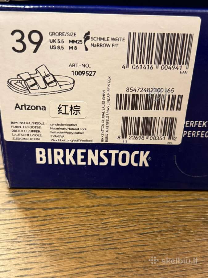 Birkenstock Arizona 39 dydžio moteriškos - nuotraukos Nr. 6