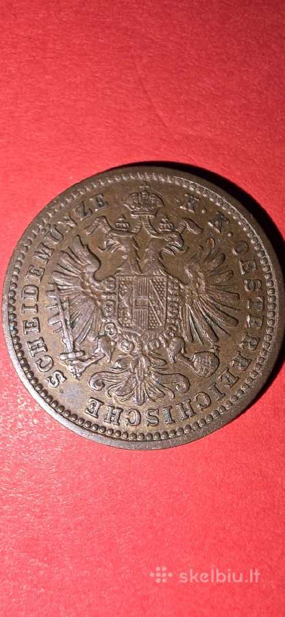 Austrija 1 kreiceris 1885 - nuotraukos Nr. 2