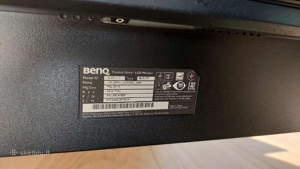 Monitorius Benq Bl2411pt - nuotraukos Nr. 4