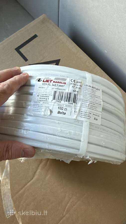 Kabelis Lietkabelis Ydypl, 3 x 2.5 mm², 100 m - nuotraukos Nr. 2