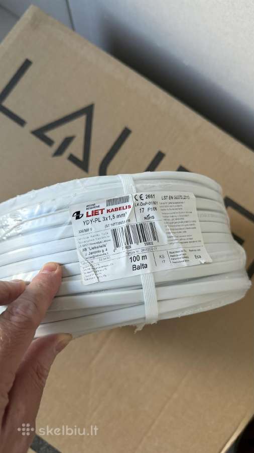 Kabelis Lietkabelis Ydypl, Eca, 3 x 1.5 mm², 100 - nuotraukos Nr. 3