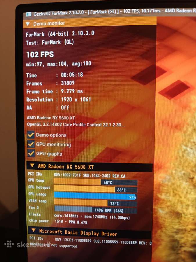 Powercolor Rx 5600 XT Oc - nuotraukos Nr. 2