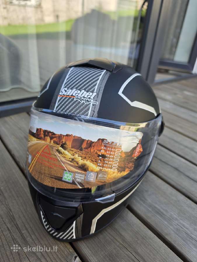 Motociklo šalmas s 55-56cm - nuotraukos Nr. 3